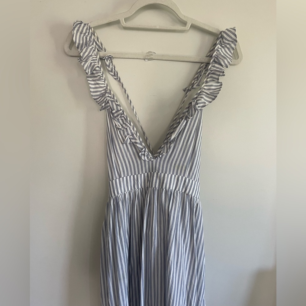Striped sun dress (size M)